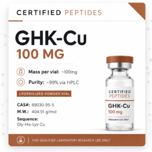 GHK-Cu Copper Tripeptide Complex, 100 mg — research material